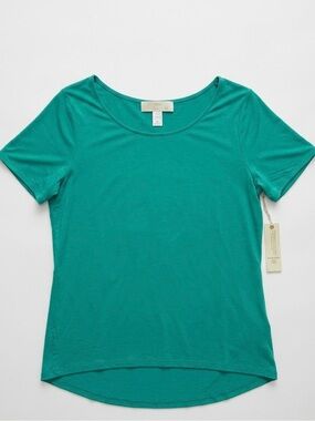 Kerisma Teal Short Sleeve Scoop Neck Tee Size Medium NWT
